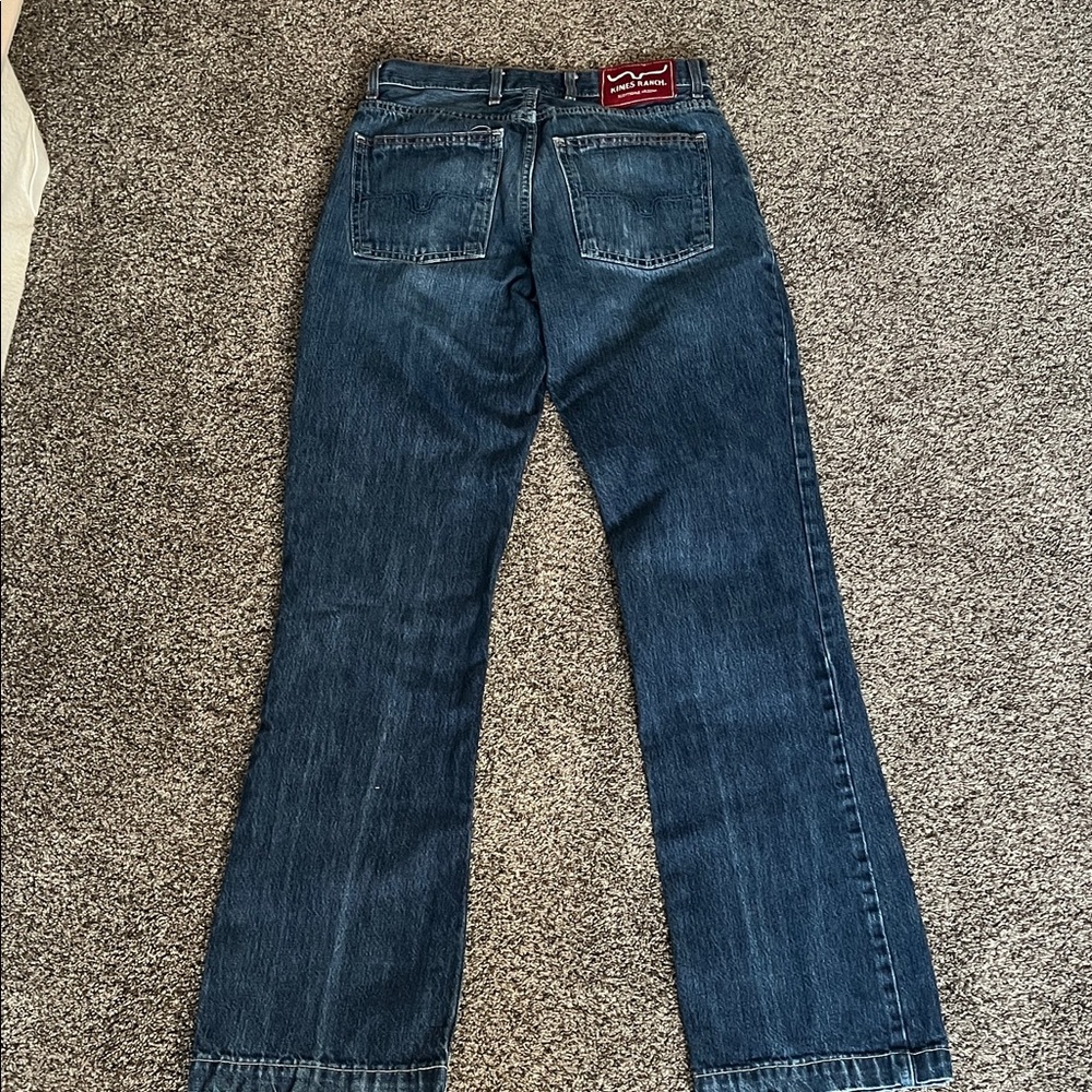 Kimes Ranch Men's Dark Blue Bootcut Jeans - Picture 5 of 5